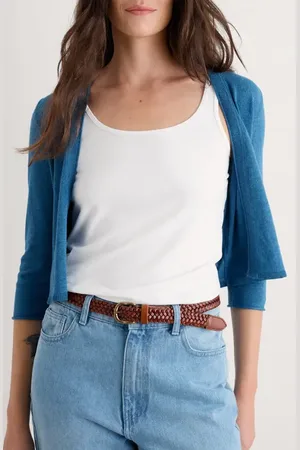 Seasalt Cornwall Vanessa Organic Cotton Open Front Crop Cardigan in at Nordstrom, Size 4 Us