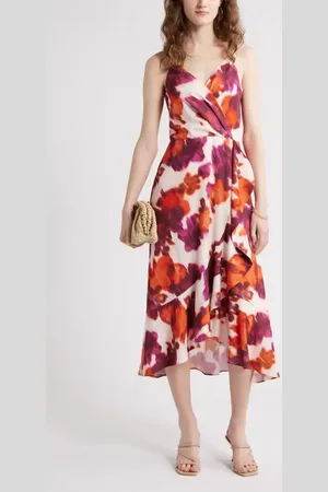 Chelsea Faux Wrap Midi Dress in at Nordstrom, Size Large