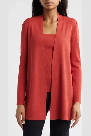 Anne Klein Nappa Kissing Front Cardigan in at Nordstrom, Size Small