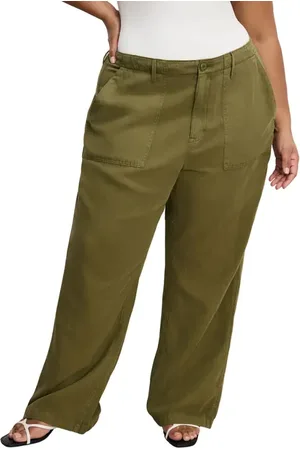 GOOD AMERICAN Lite Cotton Blend Pants in at Nordstrom
