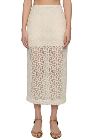 Rebecca Minkoff Jaci Lace Midi Skirt in at Nordstrom, Size 2