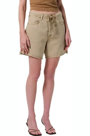 Citizens of Humanity Brynn Drawstring Waist Wide Leg Denim Shorts in at Nordstrom, Size 30