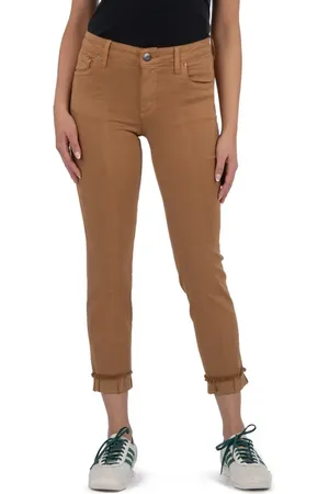 Kut From The Kloth Amy Seamed Mid Rise Crop Slim Jeans in at Nordstrom, Size 0