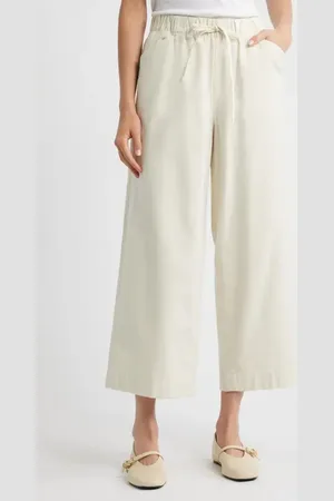 RAG&BONE Cleo Wide Leg Cotton Drawstring Pants in at Nordstrom, Size X-Small