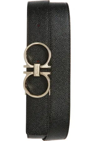 Salvatore Ferragamo Double Gancio Reversible Leather Belt in at Nordstrom, Size 95