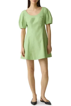 THEORY Puff Sleeve Minidress in at Nordstrom, Size 10