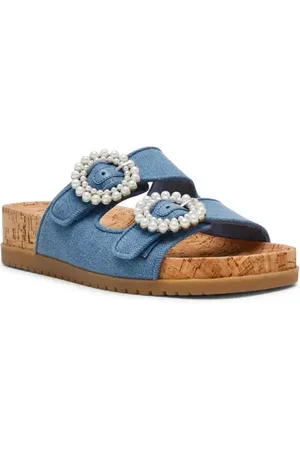 Anne Klein Happy Platform Slide Sandal in at Nordstrom, Size 6.5