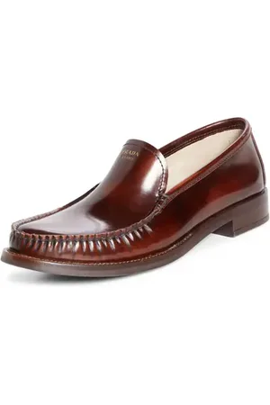 Prada Moc Toe Leather Loafer in at Nordstrom, Size 7.5Us