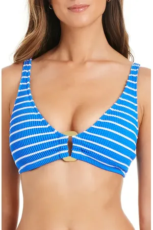 Rod Beattie Pucker Up Seersucker Bikini Top in at Nordstrom, Size 4