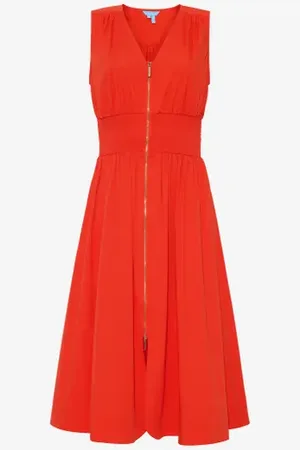 Draper Amber Sleeveless Smocked Waist Midi Dress in at Nordstrom, Size X-Large
