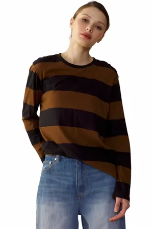 Cynthia Rowley Long Sleeve Everyday Tee in at Nordstrom, Size Small
