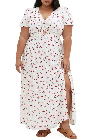 City Chic Aliya Print Maxi Dress in at Nordstrom, Size Xxl