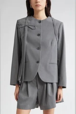SANDY LIANG Kallo Bow Detail Jacket in at Nordstrom, Size X-Small