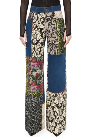 ALICE+OLIVIA Weezy Patchwork Jeans in at Nordstrom, Size 28