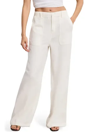 GOOD AMERICAN Lite Cotton Blend Pants in at Nordstrom