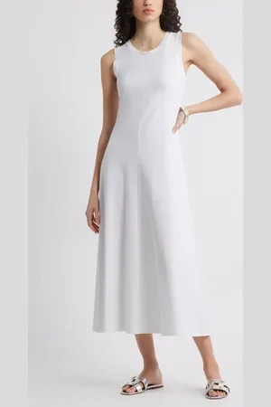 Nordstrom Sleeveless Cotton Blend Dress in at , Size Xx-Small