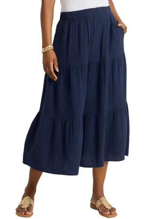 Tommy Bahama Tiered Cotton Gauze Midi Skirt in at Nordstrom, Size X-Small