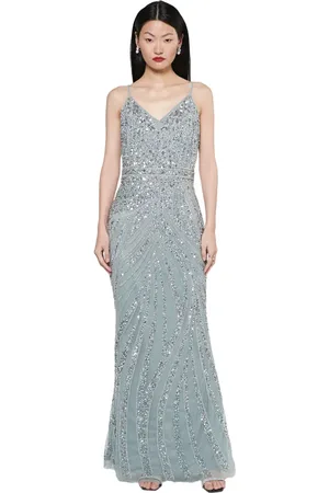 Beauut Occasion Embellished Sequin Beaded Strap Evening Dress in at Nordstrom, Size 2