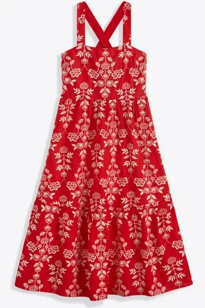 Draper Cynthia Embroidered Midi Dress in at Nordstrom, Size Medium
