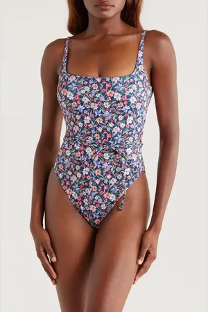 Hutch Tie Belt One-Piece Swimsuit in at Nordstrom, Size Small