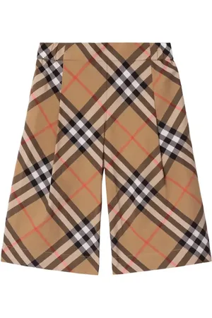 Burberry Check Cotton Trousers in at Nordstrom, Size 6M