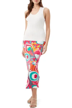 Trina Turk Printed Lighten Up 2 Slip Skirt in at Nordstrom