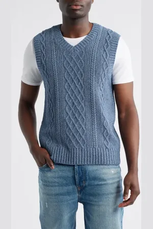 Rails Lee Cable Stitch Sweater Vest in at Nordstrom, Size X-Large