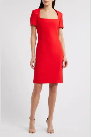 HUGO BOSS Domingana Sheath Midi Dress in at Nordstrom, Size 4