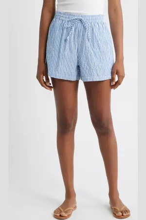 Rip Curl Es Vedra Stripe Cotton Blend Shorts in at Nordstrom, Size Small