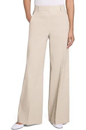 THEORY Linen Blend Wide Leg Pants in at Nordstrom, Size 10