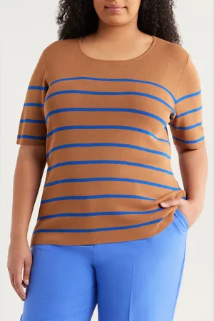 Tahari ASL Stripe Sweater in at Nordstrom, Size 3 X