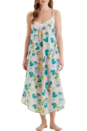 Papinelle Audrey Floral Lace Trim Nightgown in at Nordstrom, Size Small