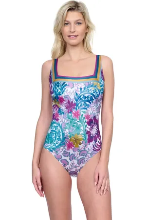 gottex Bali Square Neck One Piece Swimsuit in at Nordstrom, Size 6