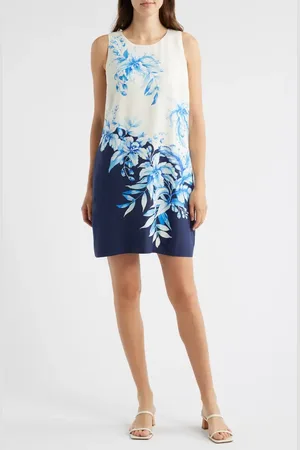 Tommy Bahama Flora Fresco Print Sleeveless Silk Dress in at Nordstrom, Size X-Large
