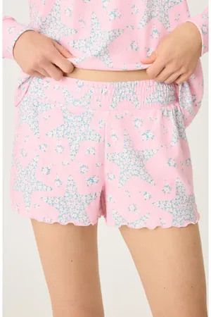 P.J.Salvage Written in the Stars Peachy Jersey Pajama Shorts in at Nordstrom, Size Large