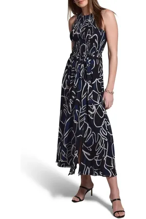 NIC+ZOE Midnight Muse Belted Georgette Midi Dress in at Nordstrom, Size Small