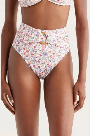 Hutch O-Ring High Waist Bikini Bottoms in at Nordstrom, Size Small
