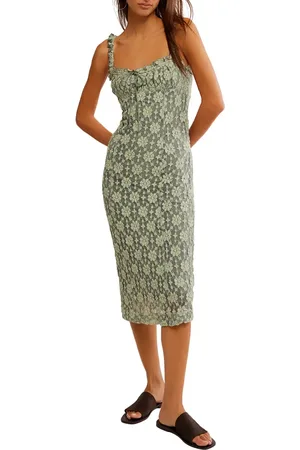 Free People Lucinda Floral Lace Midi Dress in at Nordstrom, Size Small