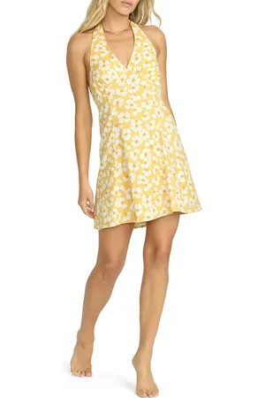 Billabong Sunny Sometimes Halter Minidress in at Nordstrom, Size Small
