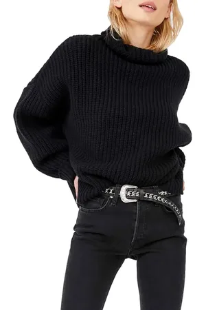Free People Swim Too Deep Turtleneck Sweater in at Nordstrom, Size X-Small