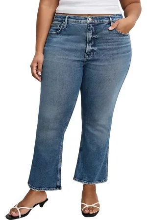 GOOD AMERICAN Good Standard Kick Flare Jeans in at Nordstrom, Size 00