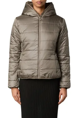 save the duck Laila Faux Fur Lined Reversible Recycled Polyester Puffer Jacket in at Nordstrom, Size 2