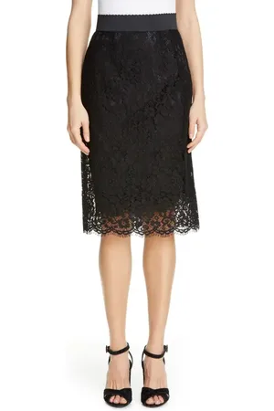 Dolce & Gabbana Lace Pencil Skirt in at Nordstrom, Size 12 Us