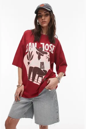 Topshop San Jose Oversize Graphic T-Shirt in at Nordstrom, Size X-Small