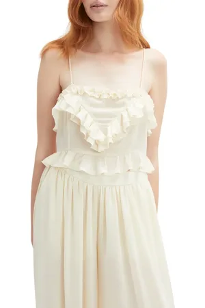 Bardot Alire Ruffle Crop Camisole in at Nordstrom, Size 8