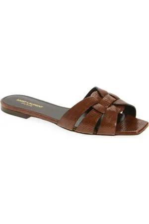 Saint Laurent Tribute Slide Sandal in at Nordstrom, Size 6Us