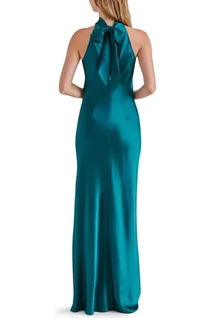 Steve Madden Lara Satin Bias Cut Maxi Dress in at Nordstrom, Size Small