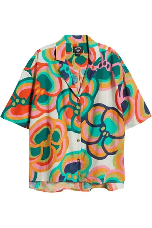 Billabong X Mami Wata Beachside Cover-Up Camp Shirt in at Nordstrom, Size Large