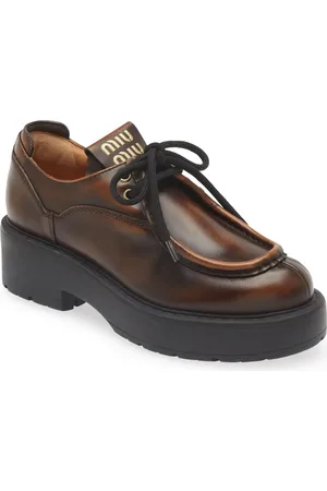 Miu Miu Boyfriend Lu Platform Derby in at Nordstrom, Size 5.5Us