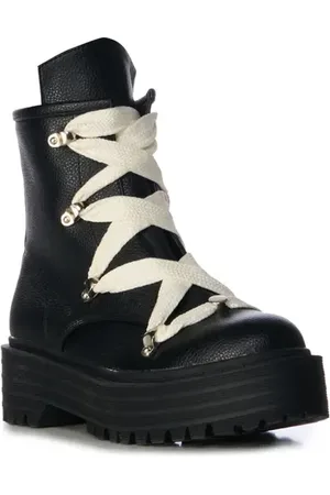 AZALEA WANG Pollux Water Resistant Lace-Up Boot in at Nordstrom, Size 10